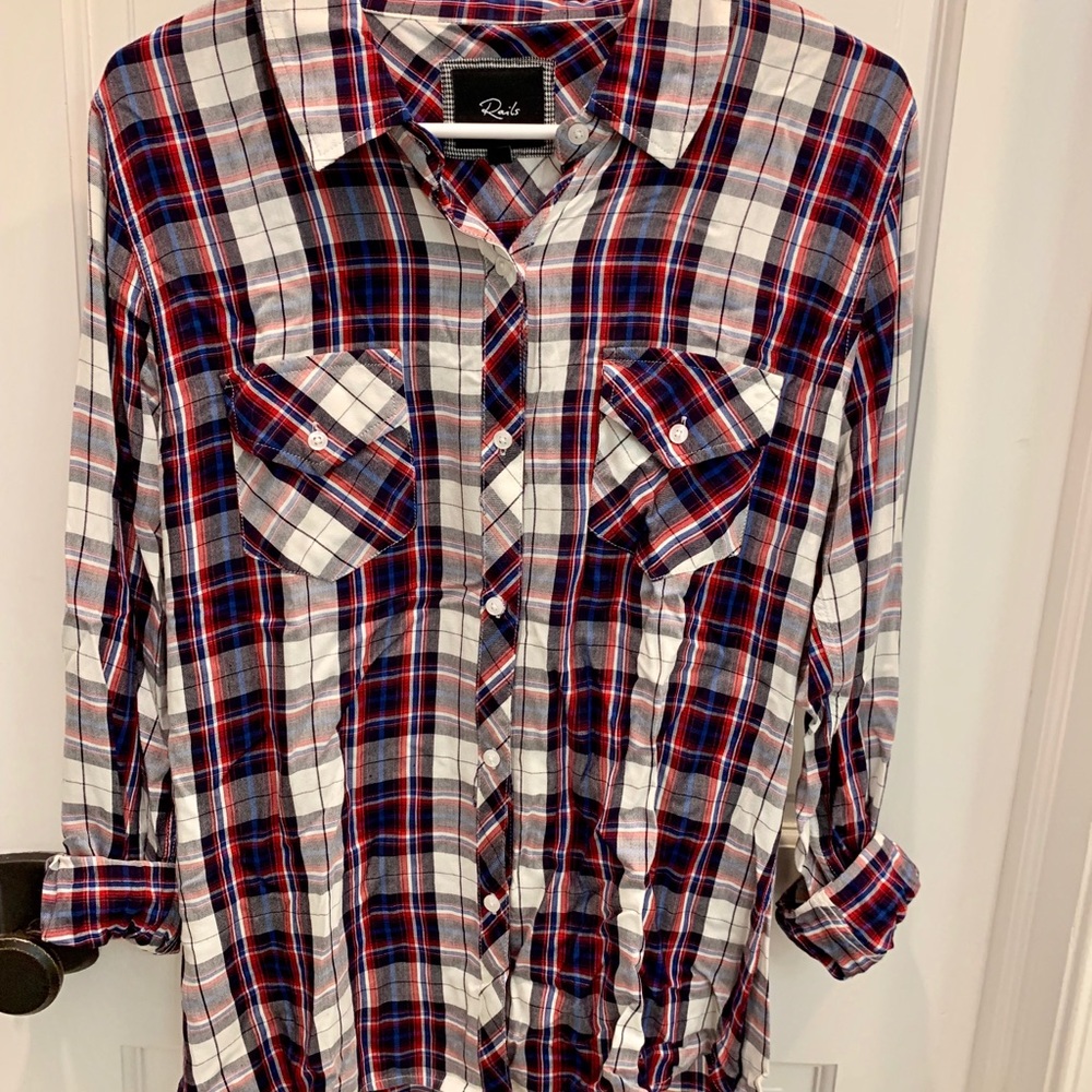 Rails button down